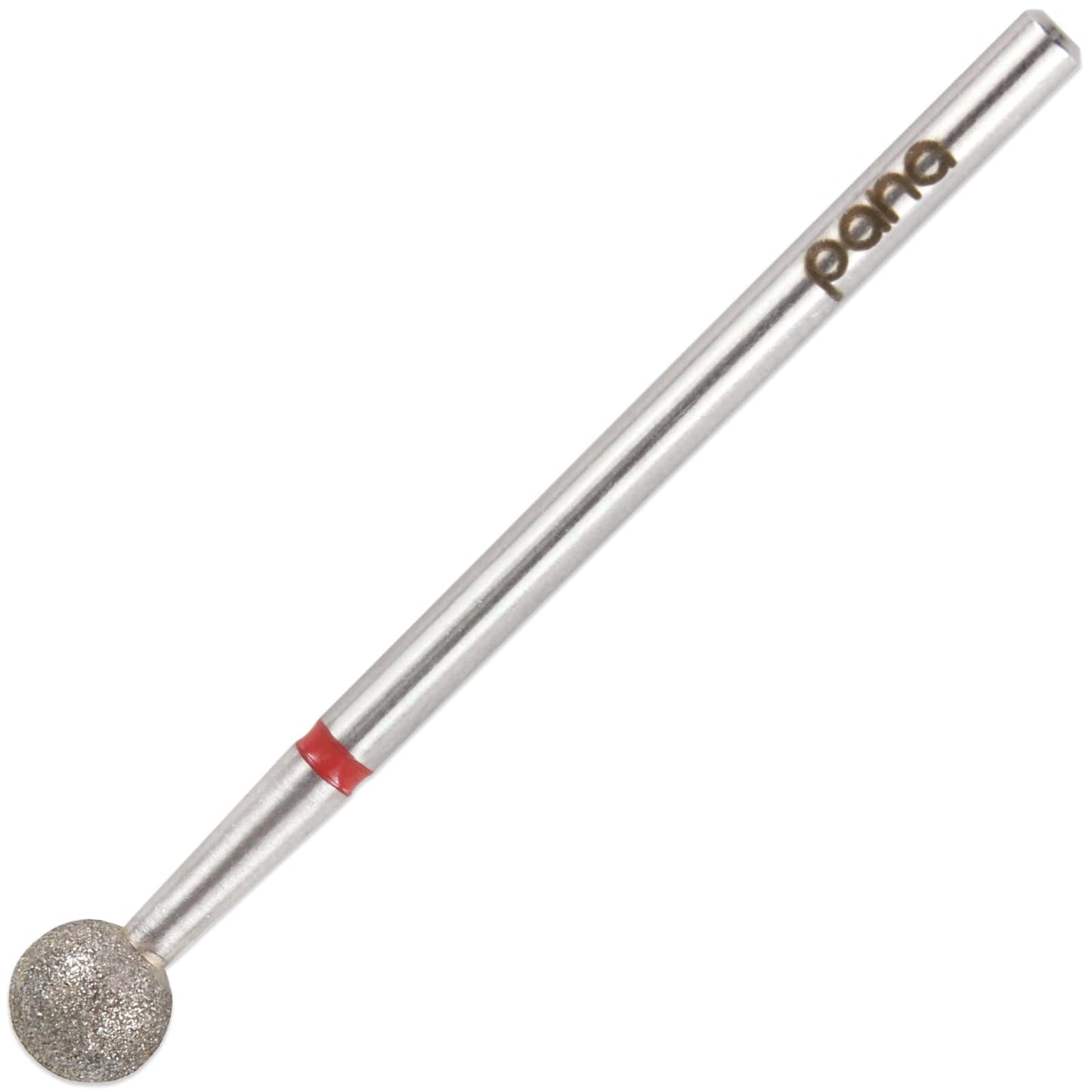 PANA 3/32" Diamond Carbide Ball Bit- Style 06, Fine Grit - Professional Cuticle Nail Drill Bits for Acrylic Gel Nails Dry Manicure Pedicure Shape Remove Tools