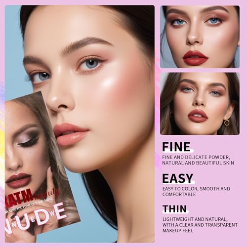 4-Layer Multi - Functional Beauty Book Kit- Style Makeup Palette Ingeniously Combines Eyeshadows, Blushes, Highlighters, Contour Powders In One,Best Choice for A Gift for Women (U137A)