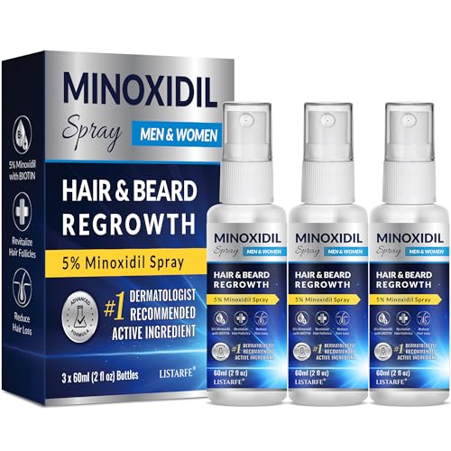 5% Minoxidil Spray 3PCS, Minoxidil for Men Hair and Beard, Minoxidil for Women Hair Growth, Minoxidil for Men Hair Growth.