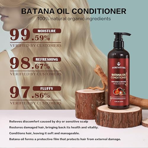 100% Natural Raw Organic Batana Oil Sulfate-Free Complete Hair Growth , Anti-Hair Loss & Repair System Kit – Shampoo, Conditioner, Hair Mask, & Leave-In Spray | Thickness & Prevents Loss for Men Women