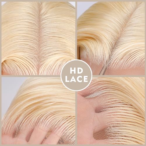 30 Inch 613 13x6 Lace Front Wig Human Hair 200 Density Blonde Wig Human Hair Body Wave Lace Front Wigs Human Hair Pre Plucked 613 HD Lace Frontal Wig 13x6 Wigs For Women