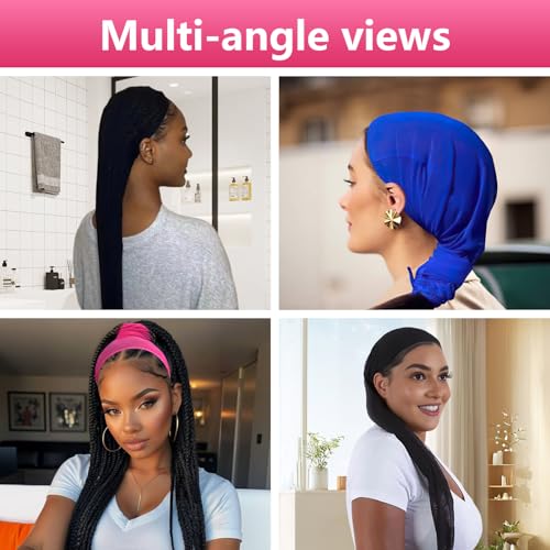 Hair Weave Sleeve For Locs, Hair Sleeves For Locs Women Hairweave Sleeve For Locs With Drawstring Hairweaves Sleeve - Fashionable Design - Haircare Haircharms With Elastic Band (1Pcs) (black)