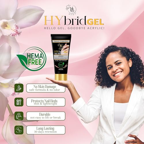 HyGEL CLEAR 60ml Hybrid Gel Nail Polish - PF01 Natural Clear Overlay