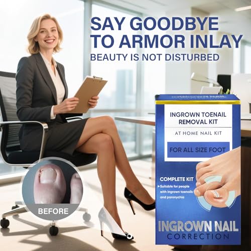 Ingrown Toenail Treatment, 10 packs Titanium Alloy Ingrown Toenail Corrector for All Size Curve Correct Ingrown Toenail, Ingrown Toenail Removal Kit for Straightener of Big Toe