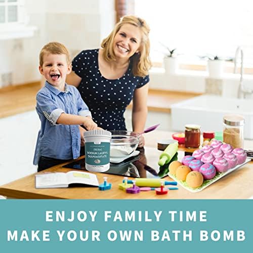 1.7 Pound SLSA Powder for Making Bath Bombs, Premium SLSA Sodium Lauryl Sulfoacetate Powder, Amazing Bubbles, Gentle on Skin, Suitable for Making Bath Bombs, Bath Truffles and More