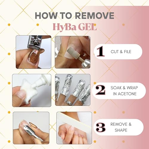 HyGEL CLEAR 60ml Hybrid Gel Nail Polish - PF01 Natural Clear Overlay