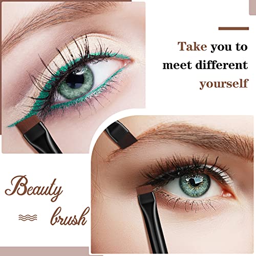 30 Pcs Eyeliner Brush Set Gel Angled Eye Liner Fine Flat Slanted Eyebrow Brushes Thin Makeup Tool for Women Girls Salon Beauty Cosmetic Esthetician Supplies