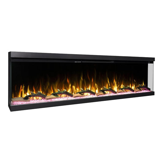 Modern Ember Aerus Skyline 72 Inch Linear Multi-Sided 3D Smart Electric Fireplace - 1,000+ Flame & Ember Bed Color Combinations, Fully or Partially Recessed | Alexa/WiFi Enabled - Remote Included