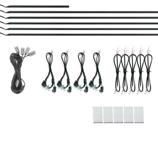 18 in 1 Symphony car Ambient Lights RGB car Interior Acrylic Light Guide Fiber Optic Universal Car Decoration Atmosphere Lights