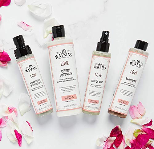 J.R. Watkins Love Aromatherapy in-Shower Mist, Natural Peony & Patchouli, 4 oz