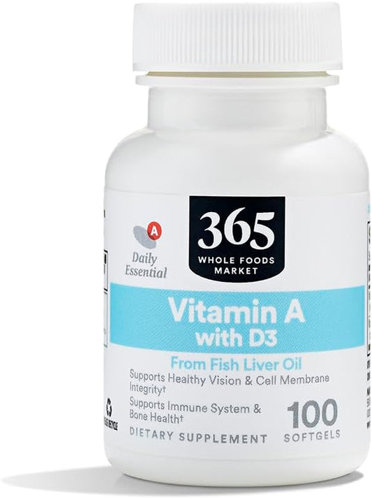 365 by Whole Foods Market, Vitamin A & D 400 IU, 100 CT