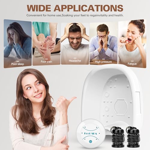 Ionic Foot Bath Detox Machine - Suitable for Home Use, Home Salon-Level Spa Detox Machine, Healthy Detoxification, with Foot Bath, Array * 2, Liner