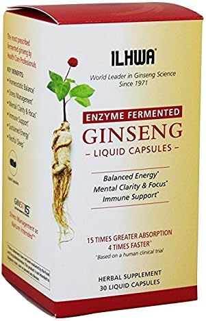 ILHWA Enzyme Fermented Ginseng, 30 liquid capsules