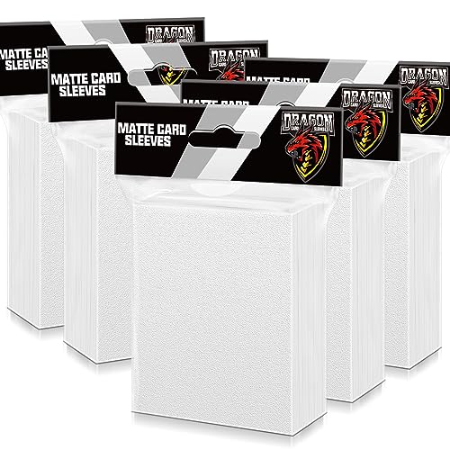 500Pcs Card Sleeves for Trading Card, Matte Card Sleeves Deck Card Protectors Compatible with Baseball Cards, Sports Cards, Game Cards