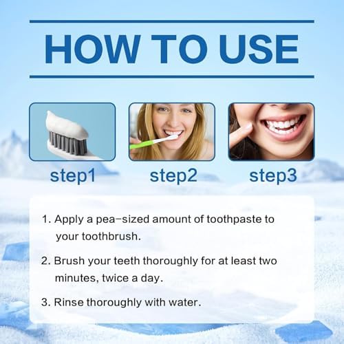 Hydroxyapatite Toothpaste for Enamel Protection and Tooth Strengthening, 7.5% Nano Hydroxyapatite Toothpaste, White Tooth Repair, Gentle Mint, Fresh Breath, Daily Use for Oral Health (2pc)