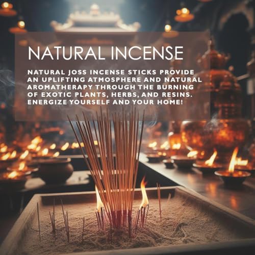 19 Inch JUMBO Blue lotus NATURAL Joss Incense Sticks -10 Pack Handmade
