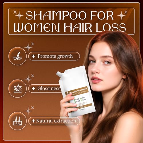 300ML Anti-Hair Fall Hair Loss Shampoo - Shampoo for Women Hair Loss, Rich in Various Plant Extracts, Anti-Hair Fall Promote Hair Growth (2)