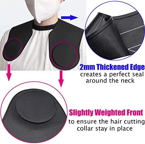 Hair Cutting Guide Collar Silicone Waterproof Cutting Cape for Hair Stylist Hair Cutting Mat for Shoulders Hair Cut Mat with Guidelines Weighted Neck Wrap for Salon Home Large