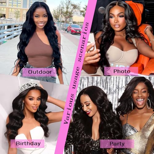 28 INCH 13x6 Lace Front Wigs Human Hair Body Wave Lace Front Wigs Human Hair Pre Plucked With Baby Hair Glueless Wigs For Women Hd Lace Front Wigs 180% Density