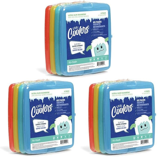 Cool Coolers by Fit & Fresh Slim Ice Packs