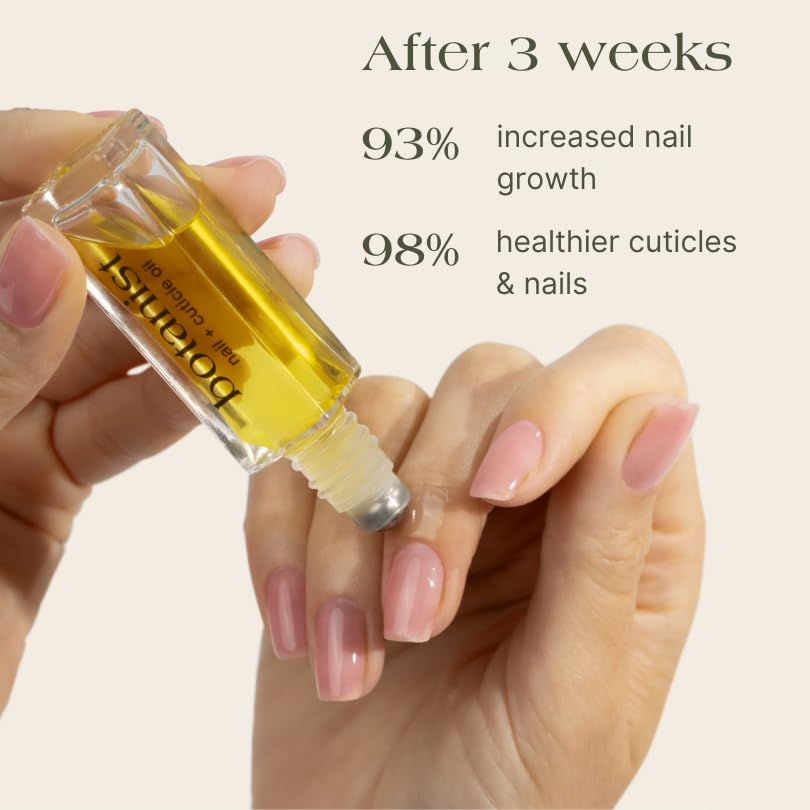 Botanist Nail Growth Serum | Nail Treatment Cuticle Oil for Longer, Stronger Nails | 100% Plant-Based Actives for Nail Growth | Non-Toxic and Vegan