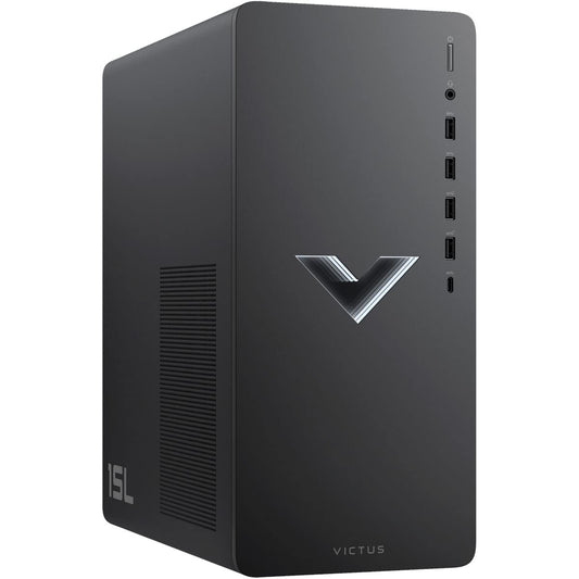 HP Victus 15L Gaming PC (RTX 4060, Intel 20-Core i7-14700F, 64GB RAM, 1TB SSD + 4TB HDD, WiFi 6 + Bluetooth, 9 USB, 3 DP + HDMI, Windows 11 Pro) - All Metal Desktop Computer w/RGB Gaming Accessories