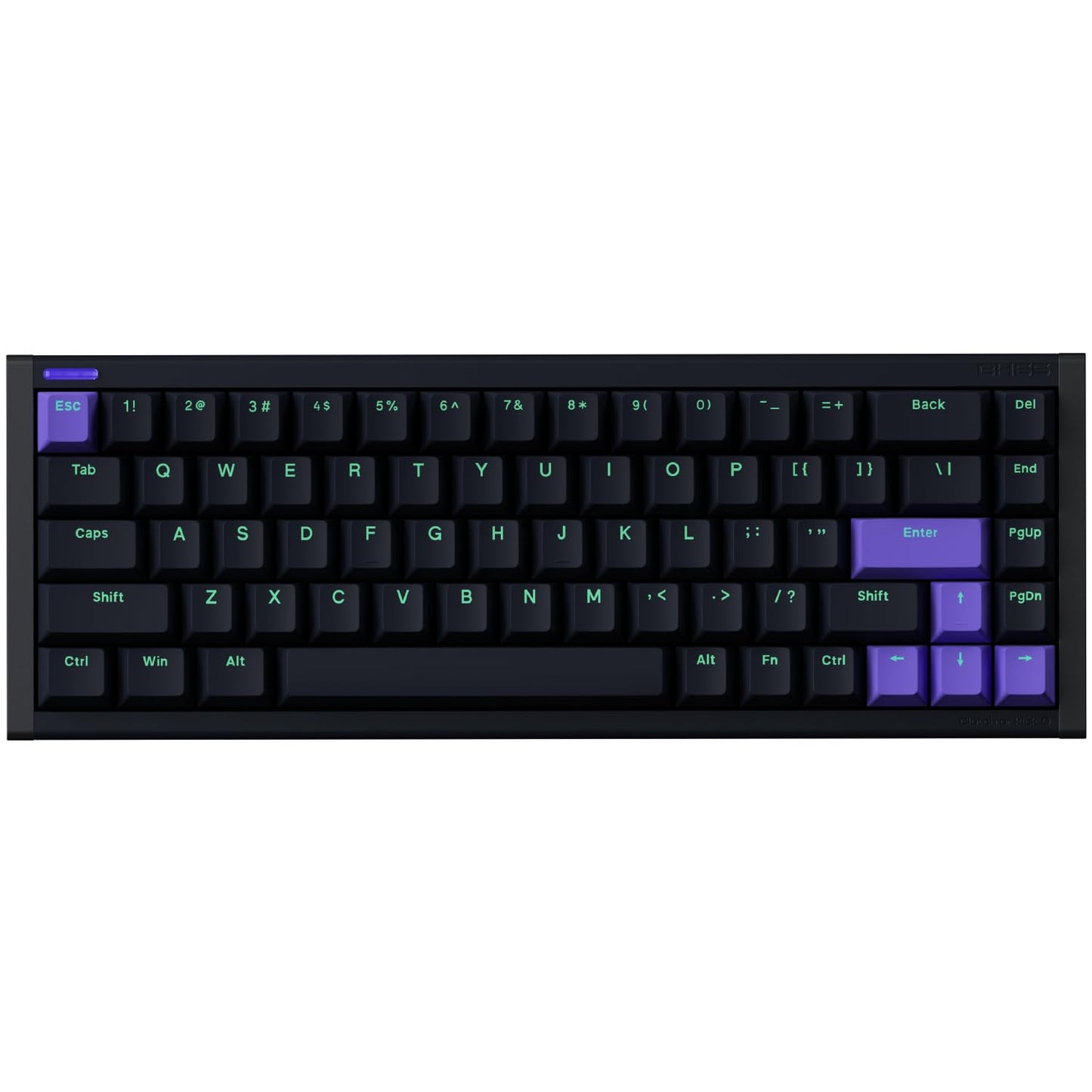 NuPhyX BH65 All-Aluminum Magnetic Gaming Keyboard,65% 68keys RGB Rapid Trigger Wired Custom Hall Effect Keyboard,PBT keycaps,Actuation Point Adjustable,8K Hz Polling Rate-Magnetic Jade Pro