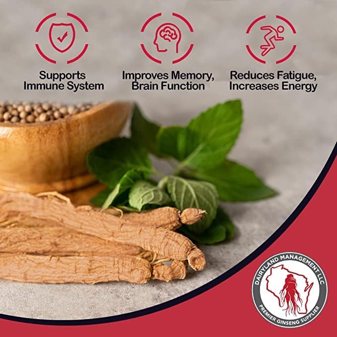 100% Authentic Korean Red Panax Ginseng Capsules -500 mg. Potent Ground Ginseng Root Extract Powder - No Fillers, Binders or Other Additives. (150 ct)