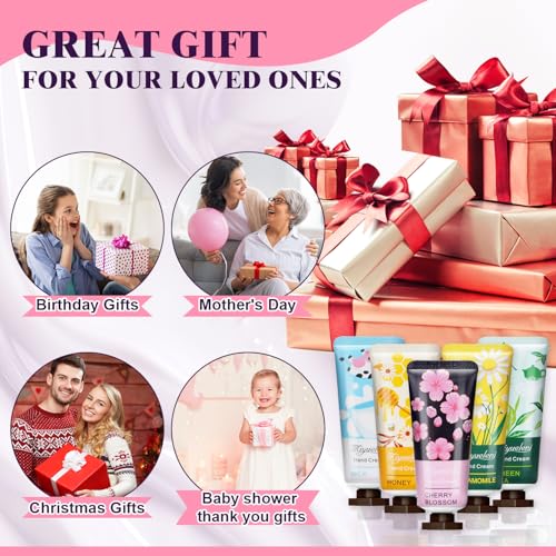 120 Pack Hand Cream Gift Set, Travel Size Lotion, Mini Hand Creams, Teacher Appreciation Gifts, Hand Cream for Dry Cracked Hands, Bulk Christmas Gifts for Coworkers Adults Women Nurse