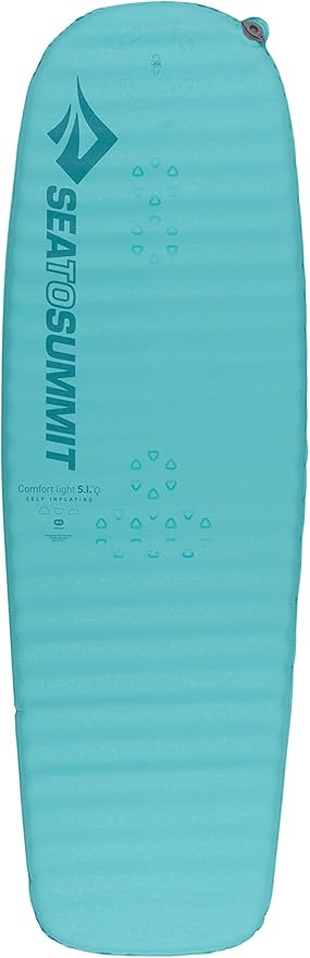 Sea to Summit Comfort Light Self-Inflating Foam Sleeping Pad for Camping and Backpacking, Women's Regular (67 x 21 x 2 inches)