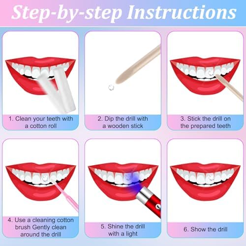 480 Pcs Tooth Gem Kit DIY Teeth Crystals Jewelry Fashionable Teeth Gems Kit Artificial Crystal Tooth Reflective Ornaments (Without Glue) (White)