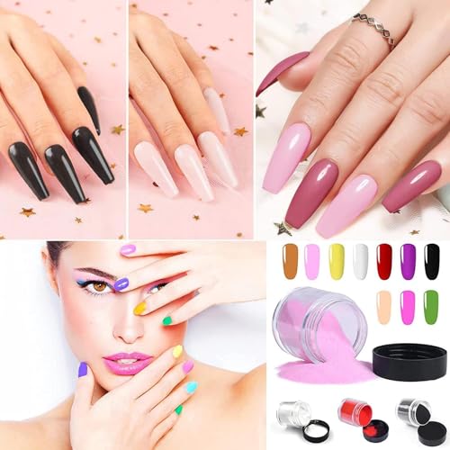 24 Color Acrylic Nail Powder Set, Acrylic Powder Set, Nail DIY Art Design, Acrylic Nail Art 3D Nail Sculpture French Nail Extension, Gift for Women