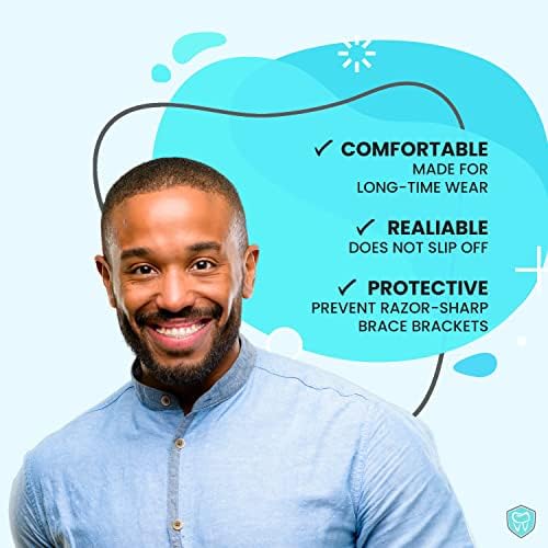 Braces Wax, 50 Premium Orthodontic Strips - Unscented & Flavorless with Color Cases and Storage. 10 Pack, Fresh Knight (Colors)