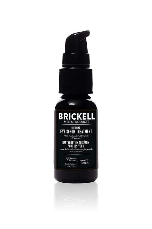 Brickell Men'S Dark Circle Under Eye Treatment Serum For Men, Natural And Organic Eye Gel To Firm Men'S Wrinkles, Reduce Dark Ba
