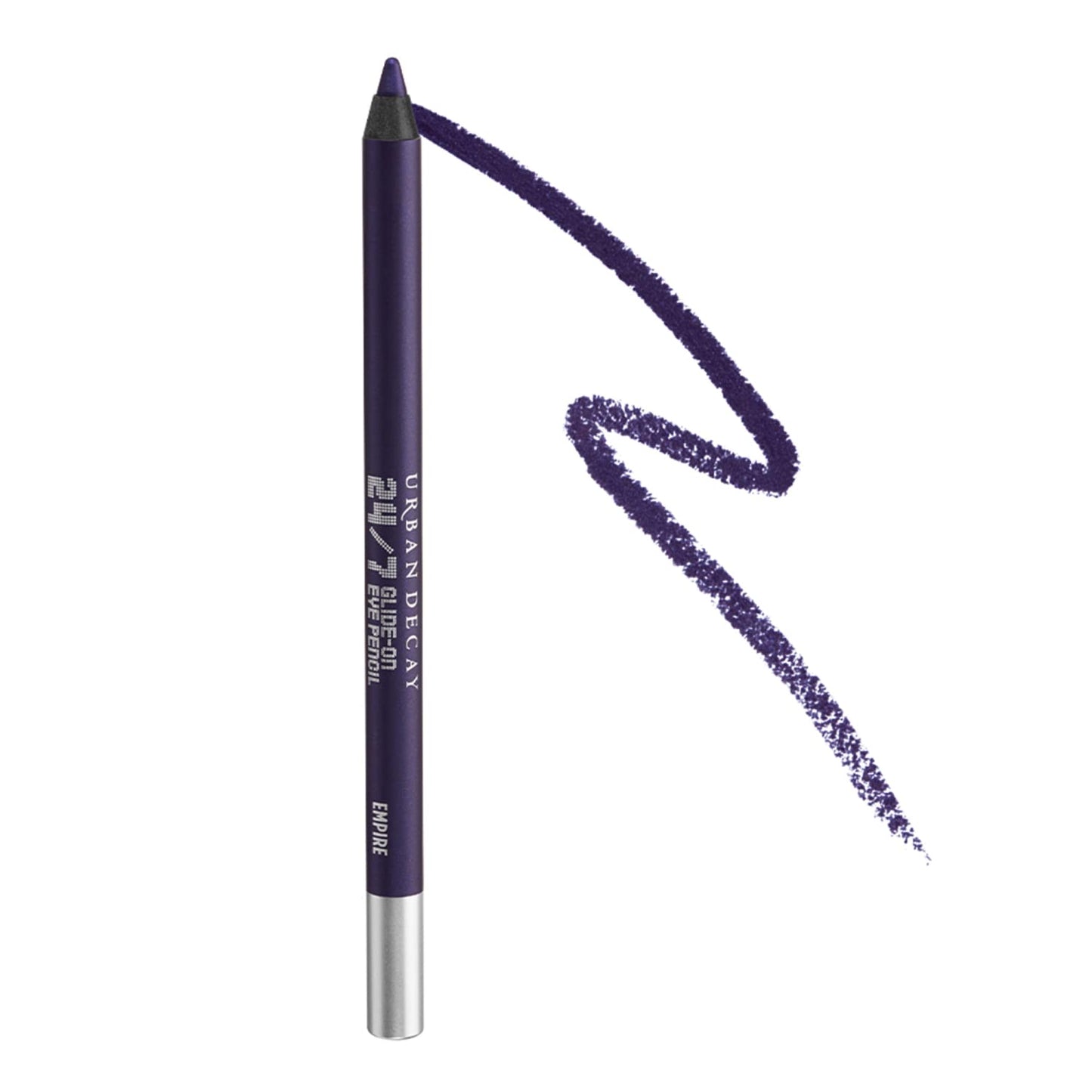 URBAN DECAY 24/7 Glide-On Waterproof Eyeliner Pencil (Empire - Dark Purple Matte), Smudge-Proof, Transfer-proof, Long-lasting Colored Eye Liners, Hydrating Vitamin E, Cruelty-free - 0.04 oz
