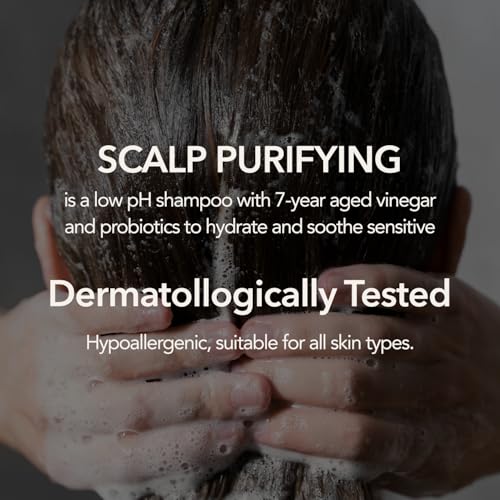 107 Clarifying Shampoo - Purifying Shampoo for Build Up, Dirt, Oil, Itchy, Dry Scalp – Fermented Vinegar & Ginseng for Refreshed & Revitalized Scalp - Paraben, Phthalate and Sulfate Free (16.9 oz)