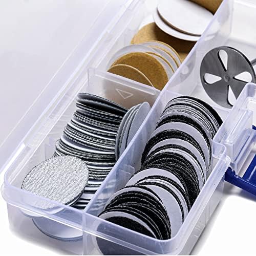 150pcs Sandpaper Disc and 1pcs Metal Bit, 3/32 Shank Replaceable Pedicure Sanding Disc Bit for Dead Skin Callus Removal Electric Foot File Tools