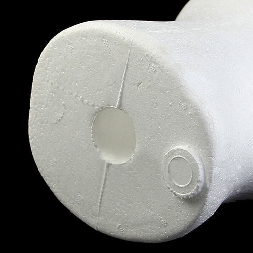 Bluelans Male Styrofoam Mannequin Wig Head Display, White Foam Head Stand Model for Hats Wigs Sunglasses Halloween Decoration