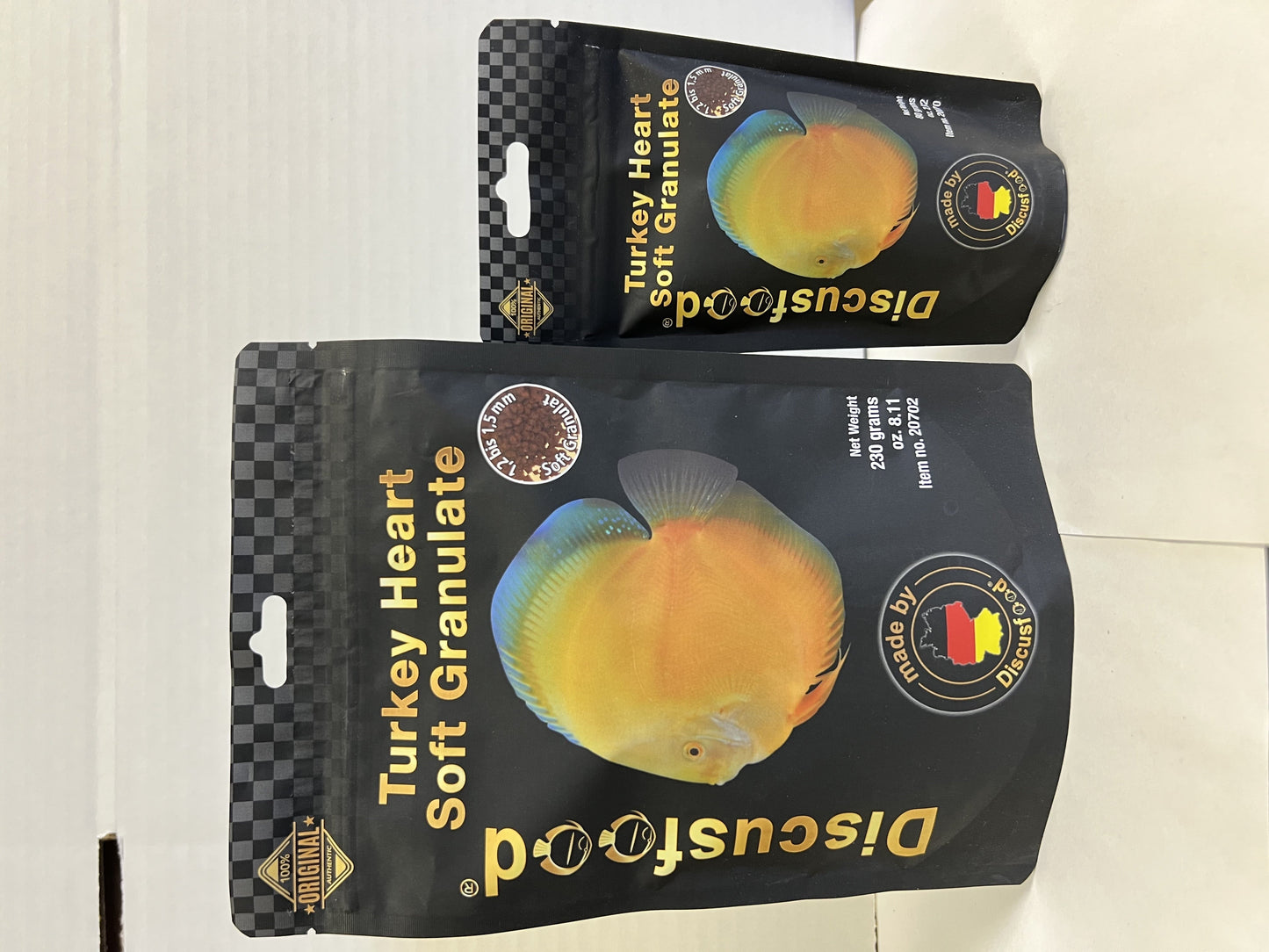 Discusfood Turkey Heart Soft Granulate Fish Food, 2.82 oz