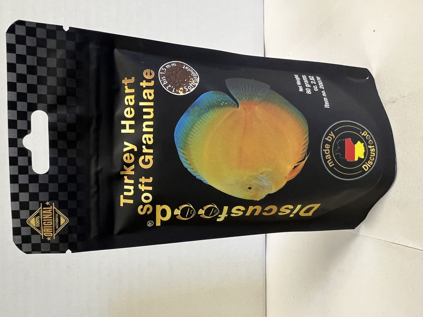 Discusfood Turkey Heart Soft Granulate Fish Food, 2.82 oz