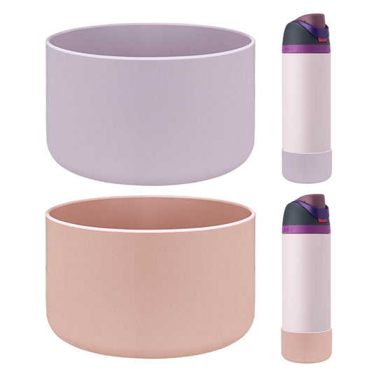 HEYSKAY 2PCS Silicone Boot for Owala Flask Water Bottle 24oz Anti-Slip Protective Sleeve for Owala Twist,FreeSip and Flip Stainless Steel Water Bottle BPA-Free Boot Bottom Base