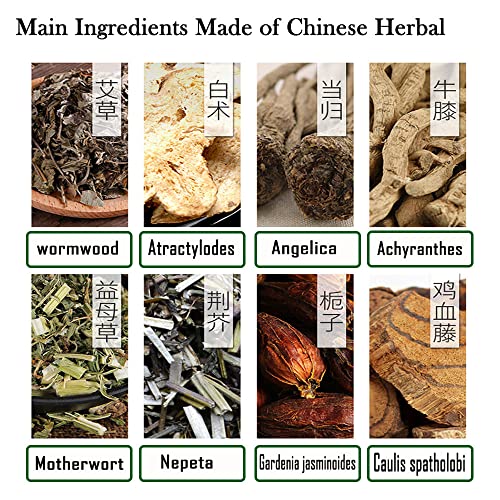 100Bags Mugwort Herb Foot Soak , Lymphatic Drainage Chinese Herbal Organic Wormwood Leg Foot Bath Bag, Chinese Herbal Foot Bath Spa Powder Kits Foot Reflexology Rela