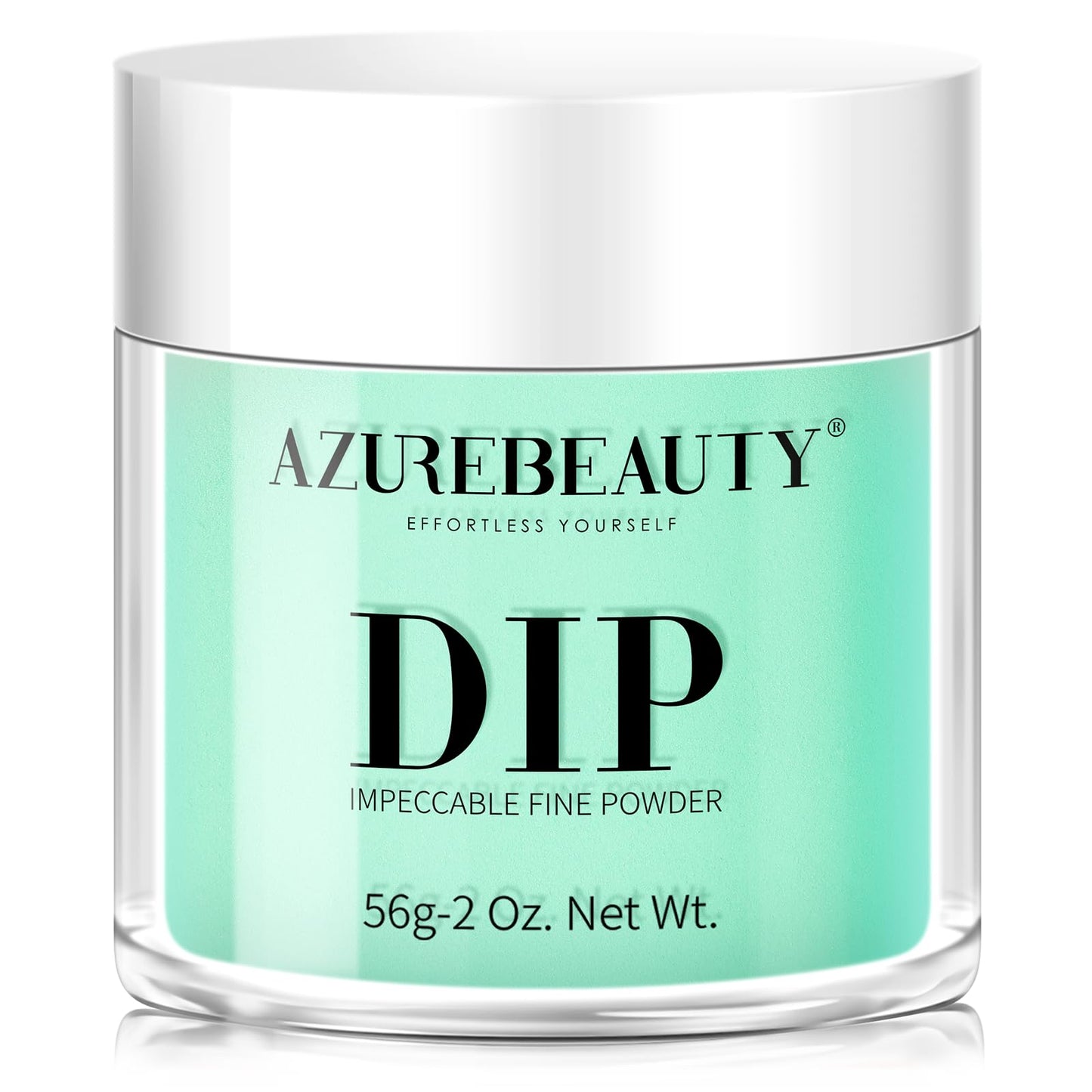AZUREBEAUTY Dip Powder Green Color 2Oz/56g, Summer Spring Neon Green Dipping Powder Crystal French Nail Art Starter Manicure Salon DIY at Home, Odor-Free, Long-Lasting, No Nail Lamp Needed