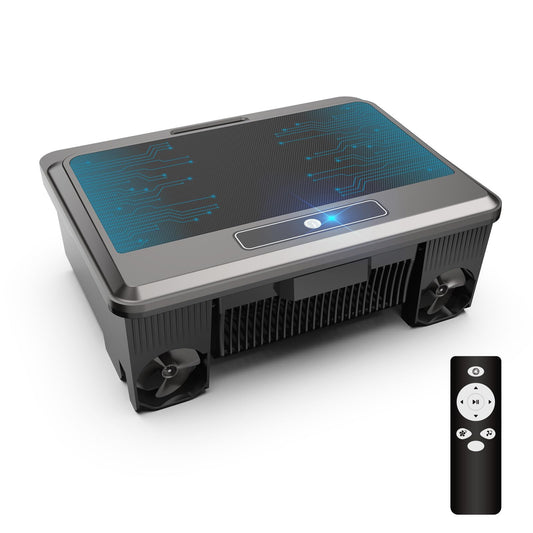 2025 Upgraded Pool Skimmer Robot Solar Powered Robotic Surface Cleaner with Remote Control Dual Charging Options Smart Obstacle Avoidance 12 Hours Continuous Cleaning Ideal for Above Ground Pool Black