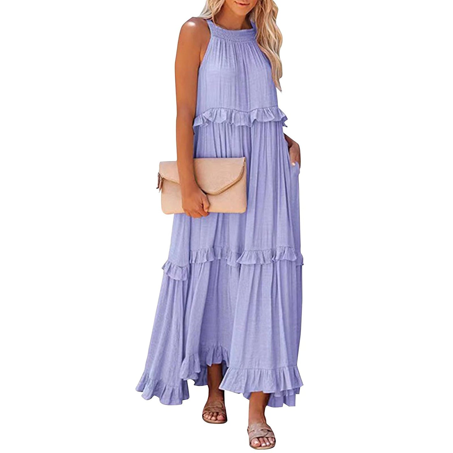 Boho Boho Dresses Boho Summer Dresses for Women 2024 Summer Dresses for Women 2024 Maxi Flowy Beach Dresses for Women Boho Dresses Boho Maxi Dress Summer Summer Dresses Women Purple XL