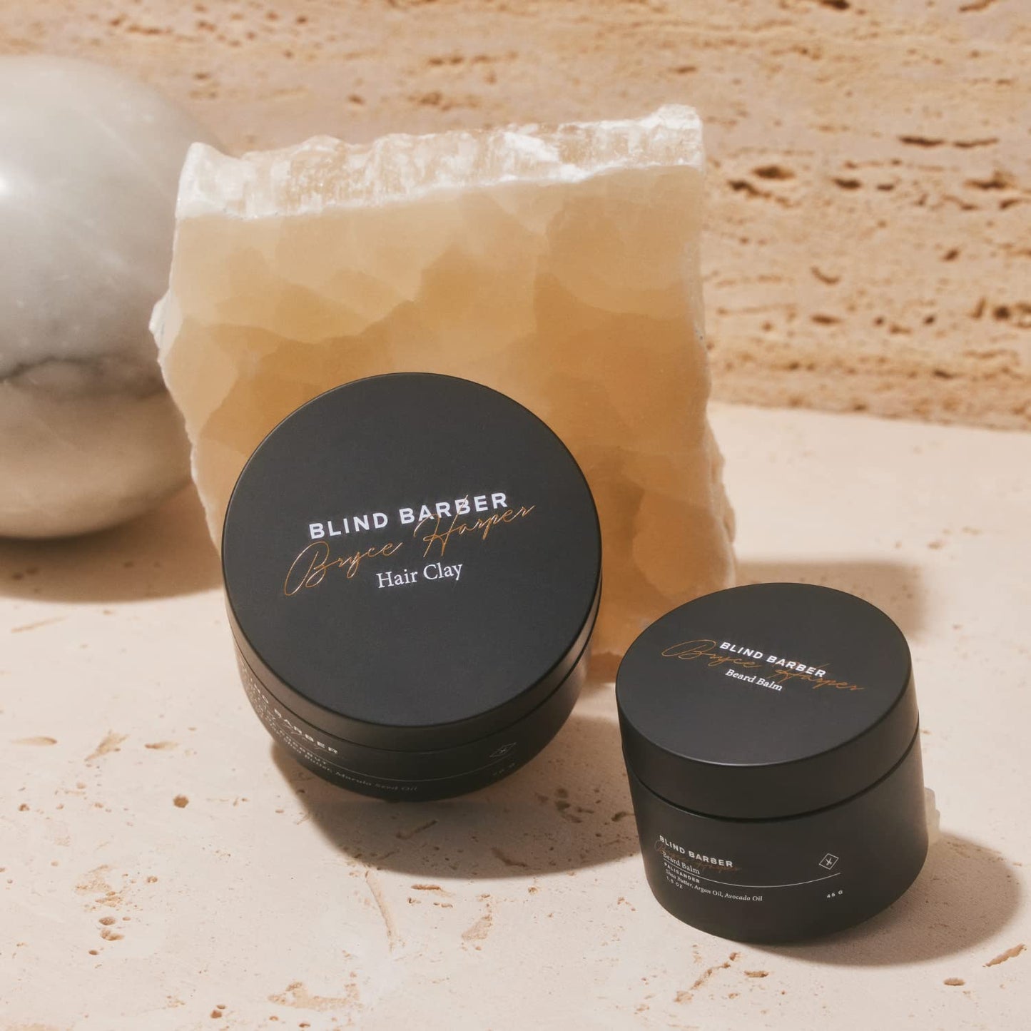 Blind Barber Bryce Harper Hair Clay for Men - Matte Water-Based Styling Product for Volume and Medium to Strong Hold (2.5 Oz)