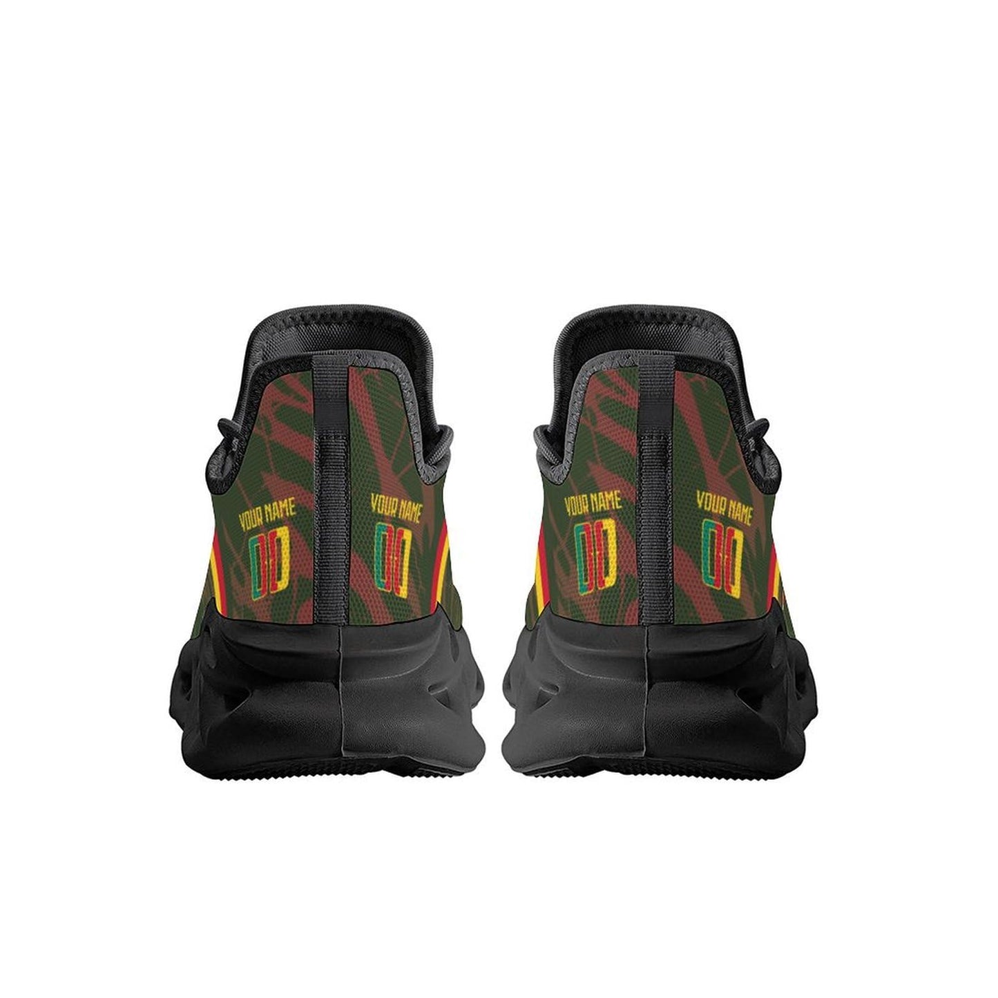 Cameroon National Team Custom Men's Sneakers Soccer Personalized Breathable Fan Gift Name & Number Athletic Gym Slip-on Shoes