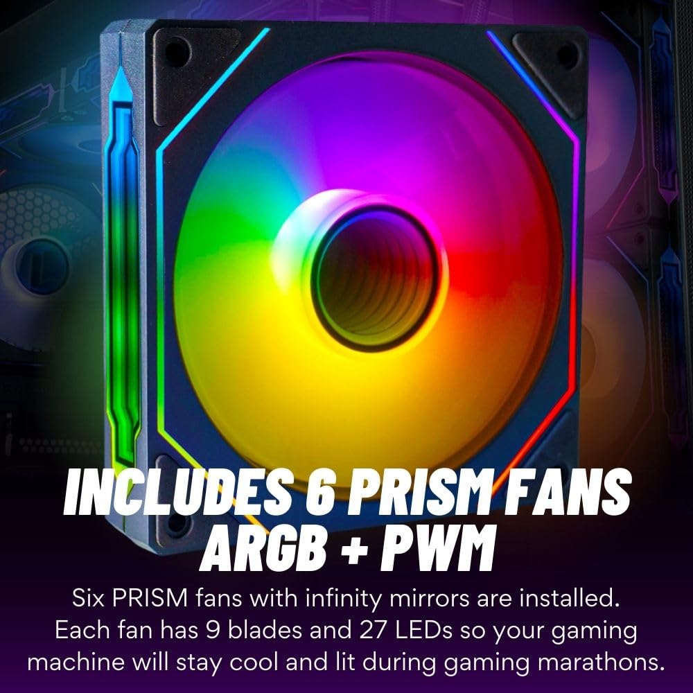 Empowered PC Stratos Micro Gaming Desktop - AMD Ryzen 7 5700G, 32GB DDR4 RAM, 1TB NVMe SSD, Integrated Radeon Graphics, WiFi, Windows 11 Pro - Business Professional Student Computer