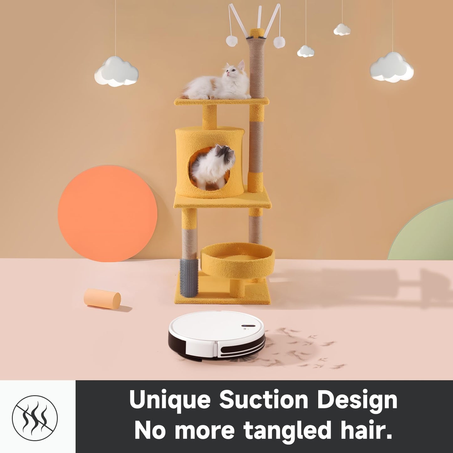 Timnbo L200s Robot Vacuum Cleaner and Mop Touchless Vacuum Automatic Vacuum Robotic Self-Charging Ideal for Pet Hair Hard Floor, White