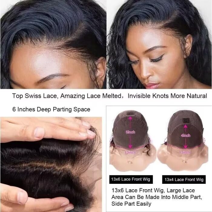 30 Inch 13x6 Lace Front Wigs Human Hair 180 Density Straight Human Hair Wigs Pre Plucked 13x6 HD Frontal Lace Straight Glueless Wigs Human Hair For Women